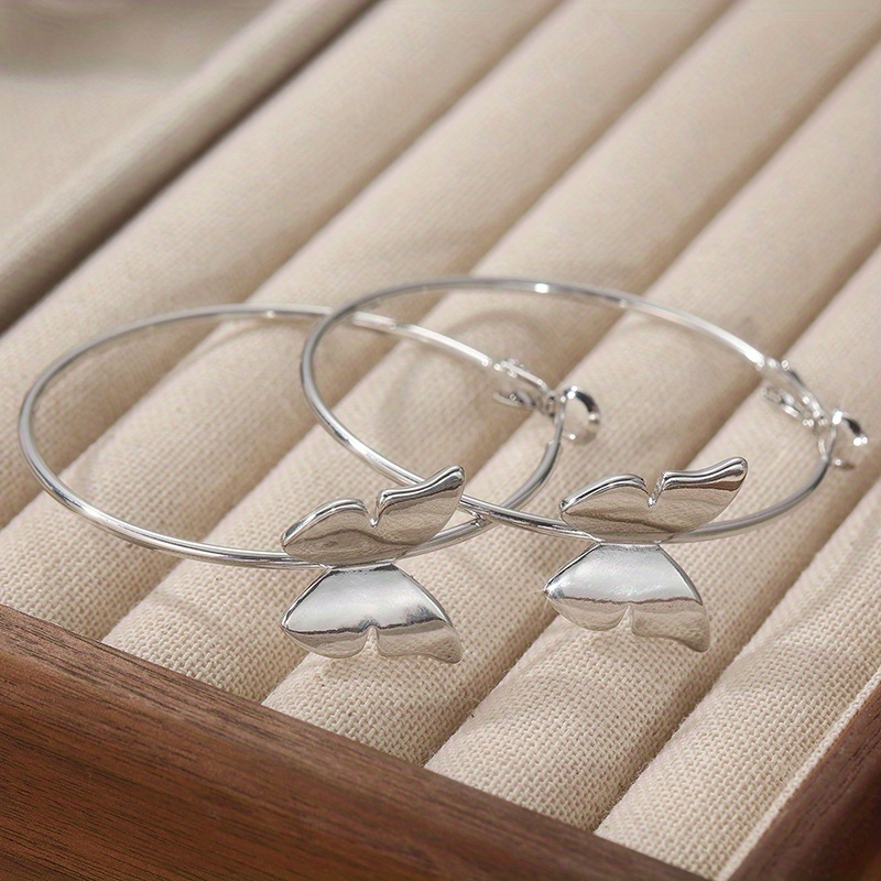 Bohemian Style Butterfly Hoop Earrings Women's Jewelry Gift